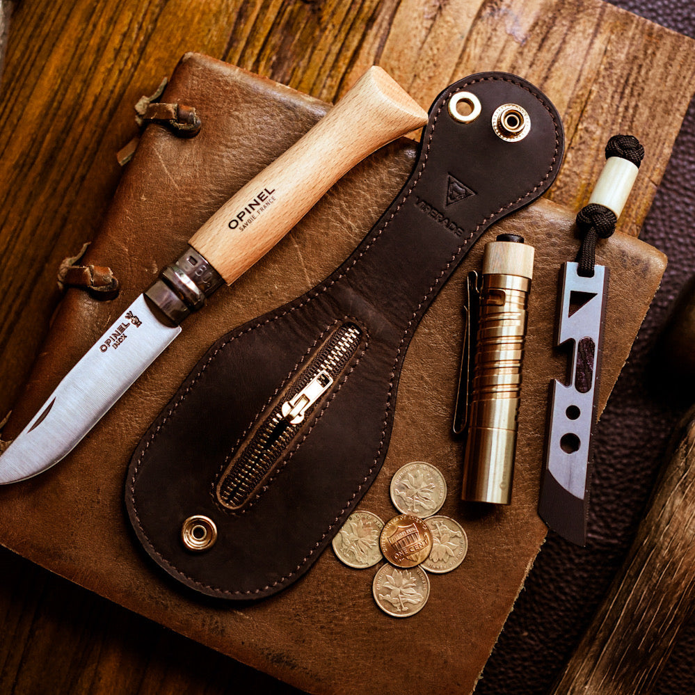 小物 TENDERLOIN 15AW T-COIN CASE DEERSKIN PJ10 Men Slapjack Leather Coin Purse, Self-Defense Coin