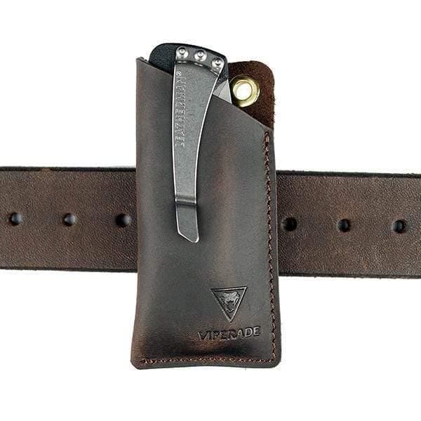 PJ15 Leather Muiltitool Sheath with Metal Belt Clip – Viperade