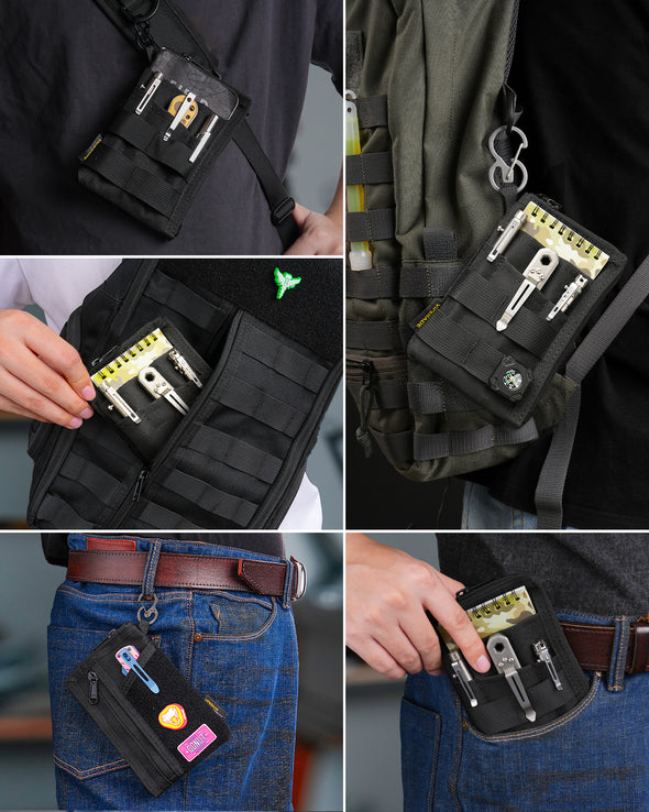 VE36 Pocket Organizer, EDC Organizer Pouch with 7 Pockets