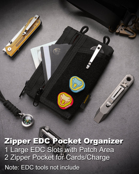 VE38 Pocket Organizer, EDC Organizer Pouch with 6 Pockets