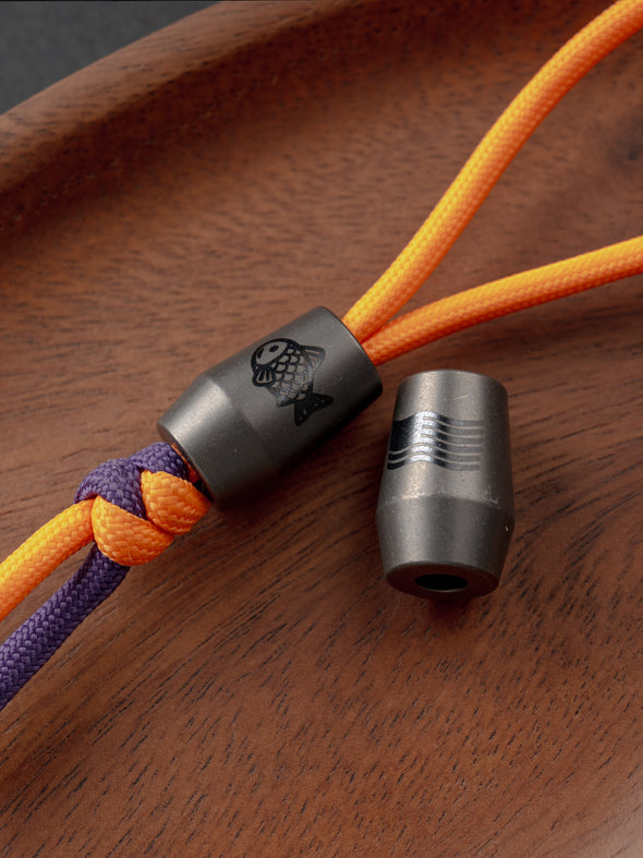 VAB8 Titanium Bead Lanyard Pendant