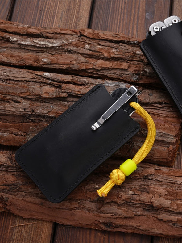 PJ37 Knife Leather Sheath, Multitool Sheath