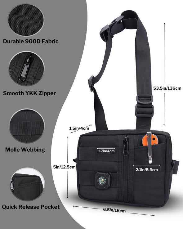 CHW2-S Small EDC Waist Bag, Shoulder Bag