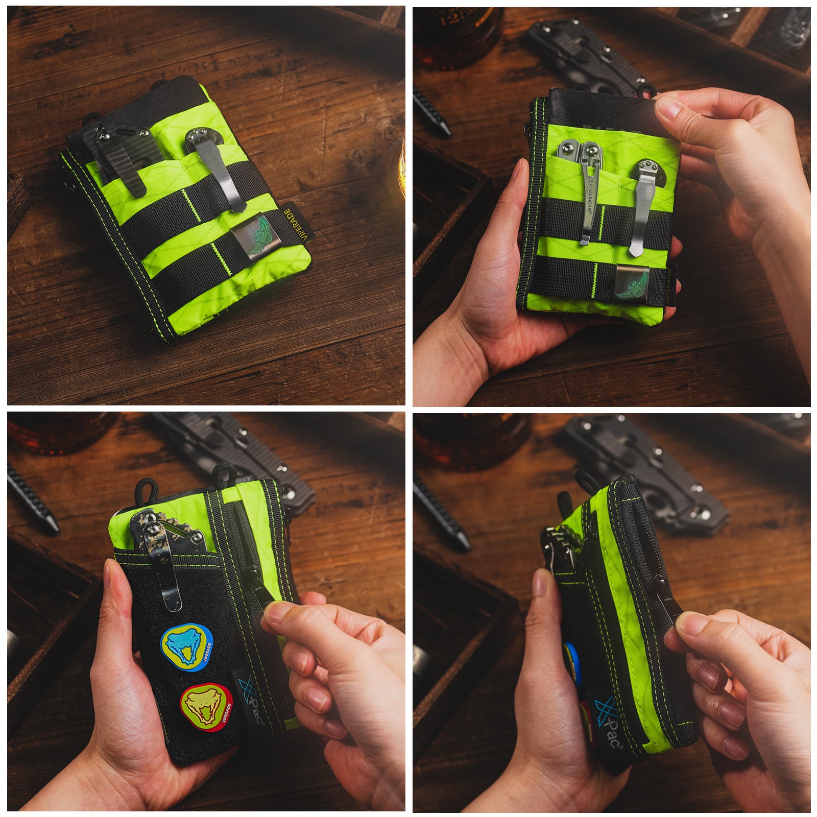 VIPERADE PL3 Leren hoes voor multifunctioneel gereedschap met doe-het-zelf- patchgebied, EDC-zakken voor heren, voor Leatherman Multitool, zaklamphouder met penhouder, organizer VIPERADE PL3 Leren hoes voor multifunctioneel gereedschap met doe-het-zelf- patchgebied, EDC-zakken voor heren, voor Leatherman Multitool, zaklamphouder met penhouder, organizer