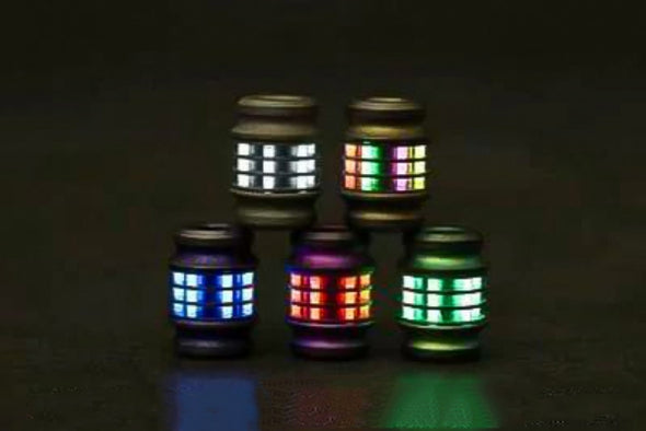 VAB7 Titanium EDC beads  | Knife Beads with glow bar