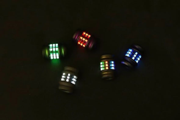 VAB7 Titanium EDC beads  | Knife Beads with glow bar