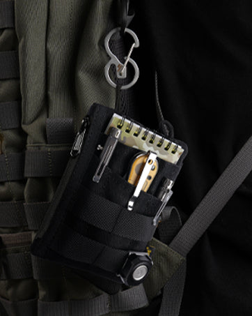 VE16N-OW EDC Pouch, Waxed Canvas Pocket Organizer