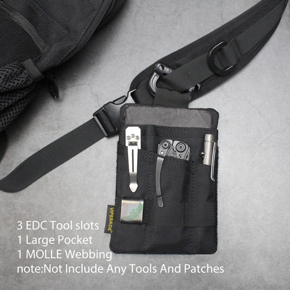 VE25 EDC Pouch, EDC Pocket Organizer with DIY Patches
