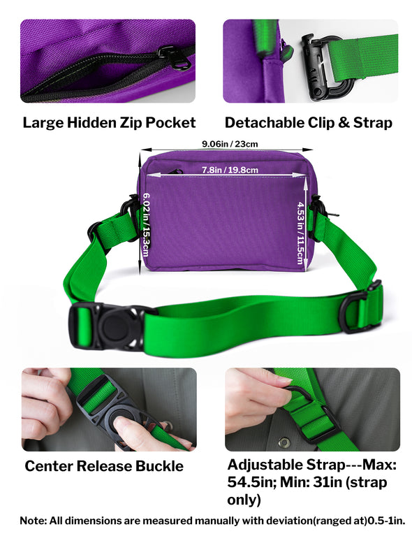 CHW2 EDC Organizer Pouch with Strap, Waist bag, Sling bag