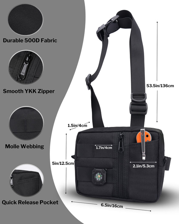 CHW2-S Small EDC Waist Bag, Shoulder Bag