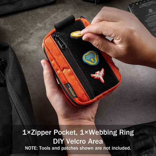 VE26 Small EDC Pouch Tool Organizer,Multifunction Tools Pouch with 8 Pockets