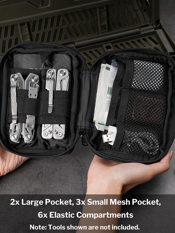 VE32 EDC Pouch, Pocket Organizer with Velcro Area