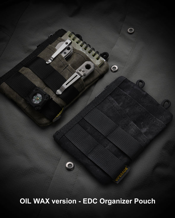 VE18N-OW EDC Pouch, Waxed Canvas Pocket Organizer