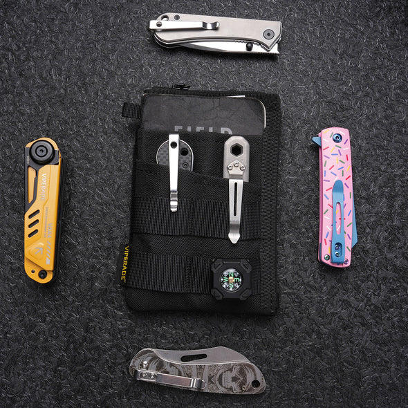 VE38 Pocket Organizer, EDC Organizer Pouch with 6 Pockets