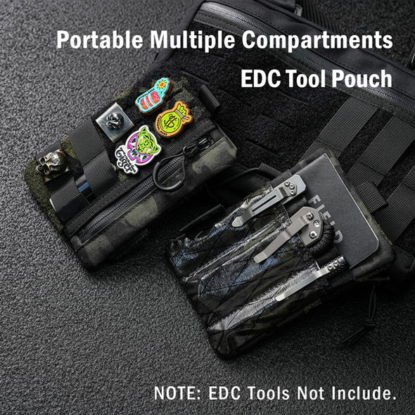 VE27 Organizer Pouch, Cordura EDC Pouch with Zipper Pocket