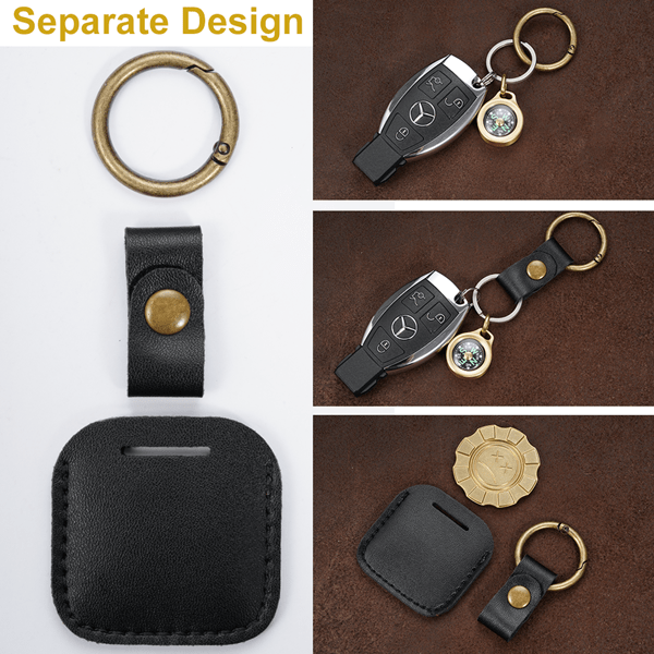 PJ24 AirTag Holder 4 Pack PU Leather Airtag Case – Viperade PJ24 AirTag Holder 4 Pack PU Leather Airtag Case – Viperade