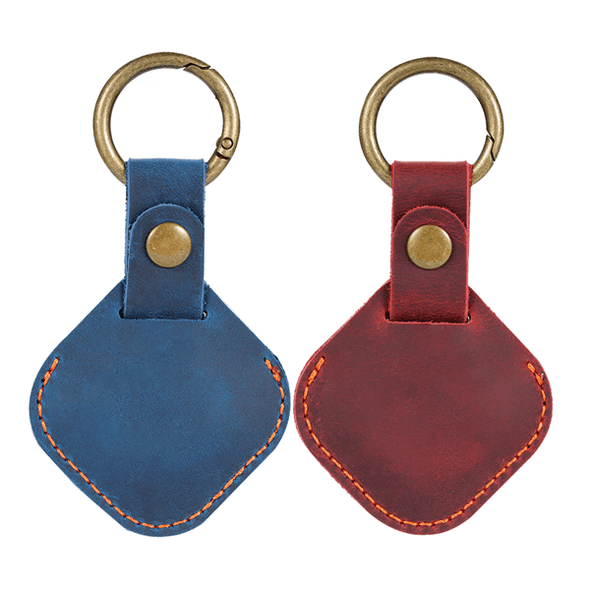 Viperade AirTag Holder Blue and Red PJ25 Genuine Leather AirTag Holder