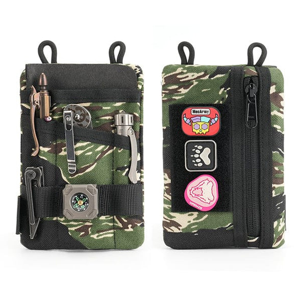 Viperade EDC Organizer Pouch VE1-P Tiger Camo with Velcro for Patches