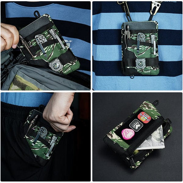 Viperade EDC Organizer Pouch VE1-P Tiger Camo with Velcro for Patches