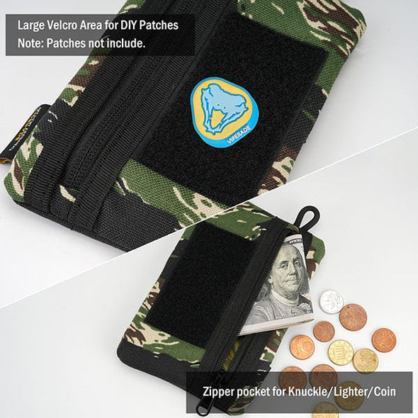 Viperade EDC Organizer Pouch VE1-P Tiger Camo with Velcro for Patches