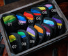 Viperade EDC Organizer Pouch Dark purple/ Yellow 13 VE10 EDC Tool Pouch, Small EDC Organizer Pouch with 7 Pockets