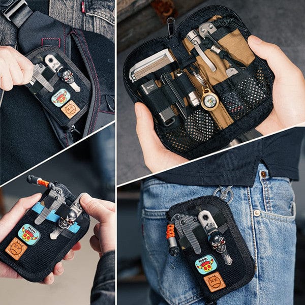 VE10 EDC Tool Pouch, Small EDC Organizer Pouch with 7 Pockets