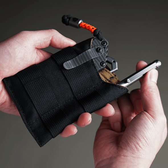 VE9 Pocket Organizer with DIY Patch Area, EDC Tool Storage Pouch