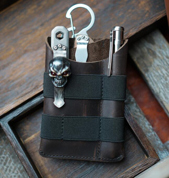 VE9 Pocket Organizer with DIY Patch Area, EDC Tool Storage Pouch