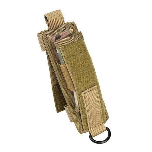 Viperade Flashlight Holster Camo 6# Flashlight Holster, Tactical MOLLE Durable Nylon Pouch Holster Carry Case