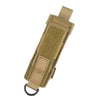 Viperade Flashlight Holster Tan 6# Flashlight Holster, Tactical MOLLE Durable Nylon Pouch Holster Carry Case