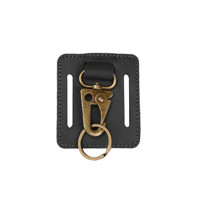 Viperade Leather Belt Keychain Black Leather Belt Key Holder PJ17
