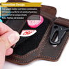 Viperade Leather Sheath Copy of PL1 Leather Sheath for Belt, Multitool Sheath with Velcro Loops