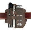 Viperade Leather Sheath PJ13 / Brown / US PJ13 EDC Leather Sheath, Multitool Leather Pocket Organizer