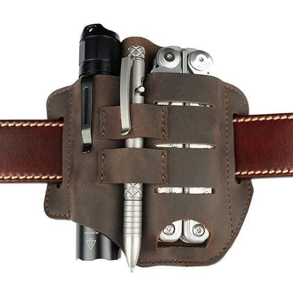 PJ29 Multitool Belt Sheath, EDC Leather Belt Organizer – Viperade