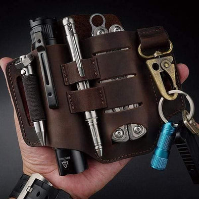 Viperade Leather Sheath PJ16 Camoshark EDC Leather Sheath for Multitools