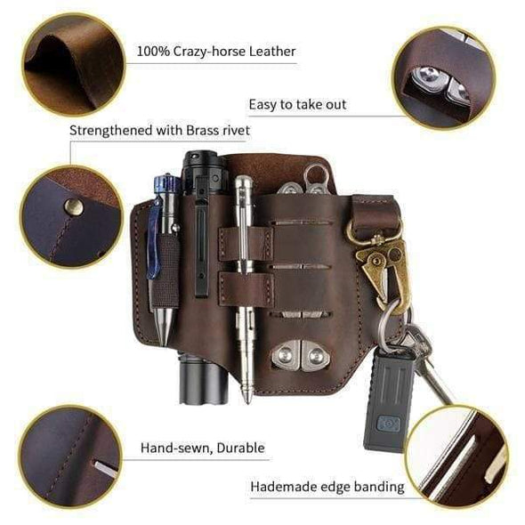 Viperade Leather Sheath PJ16 EDC Leather Sheath for Multitools