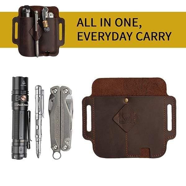 leather knife sheath,EDC Heavy Duty Multitool Sheath, Leather EDC  Organizer, Multitool Pouch for Belts Also fits Knife, Flashlight, Keys -  Compatible with Leatherman, Gerber 