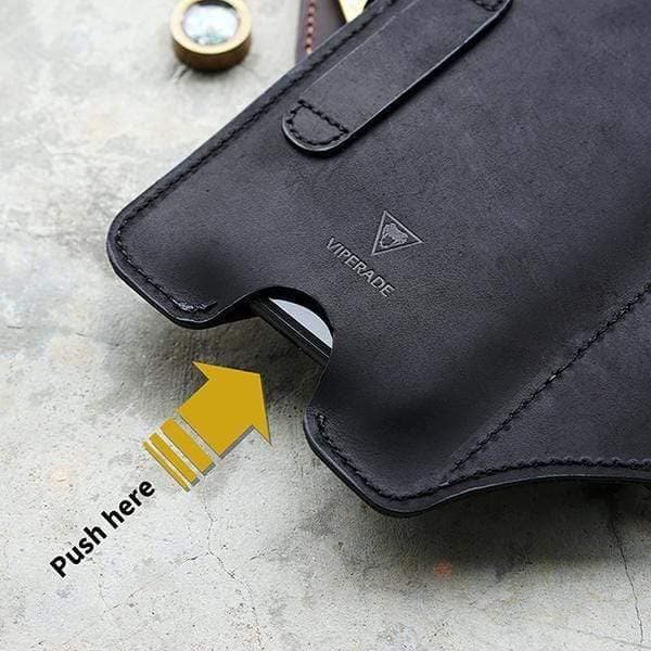 VIPERADE FB3 Cell Phone Holster With Belt Loop, Leather Phone Holster Men Leathe