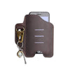 Viperade Leather Sheath Brown PJ20 Universal Leather Phone Holster with Key Holder