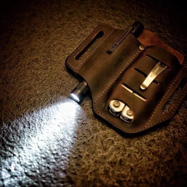 thumbnail image 2 of VIPERADE Leather Multitool Sheath - EDC Belt Organizer For Tools, Flashlight, Pen & Keys 2 of 5