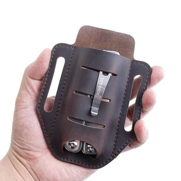 Viperade Leather Sheath PJ9 EDC Leather Sheath Organizer for Multitools