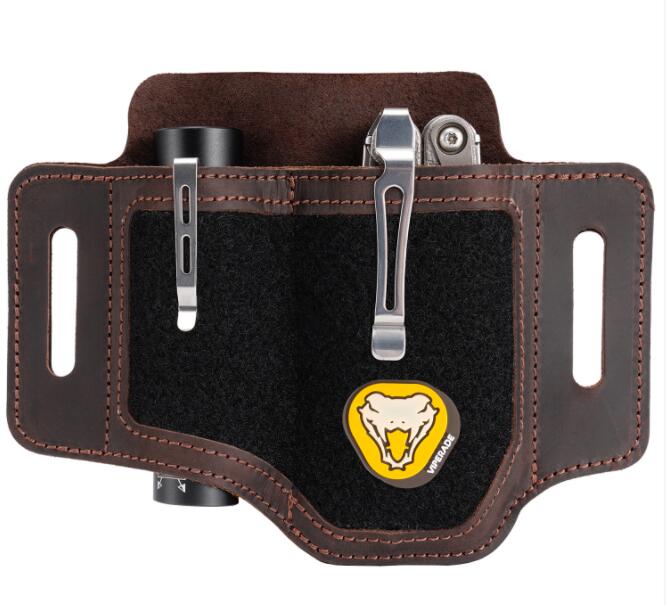 PJ15 Leather Muiltitool Sheath with Metal Belt Clip – Viperade