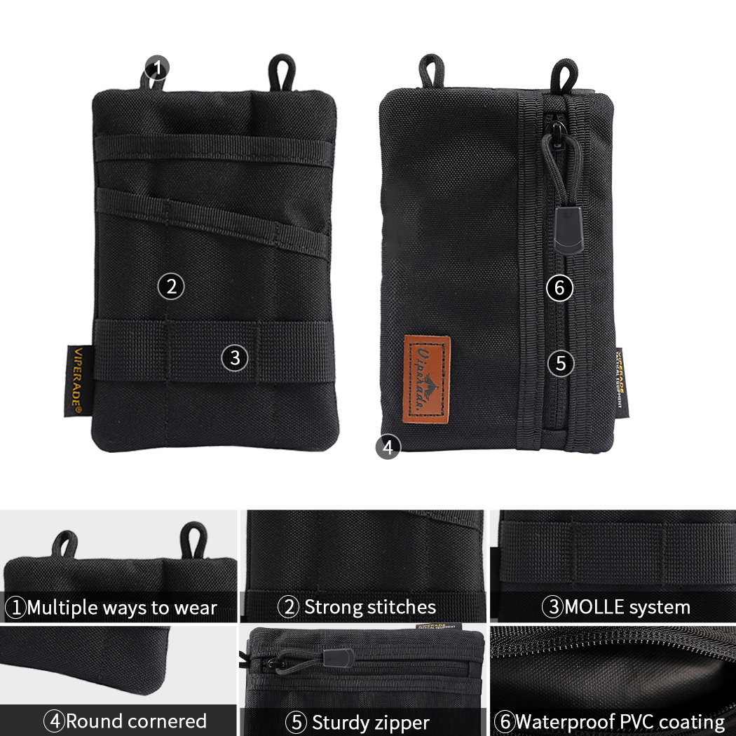 VE1-P EDC Tool Organizer Pouch with Velcro for Patches – Viperade