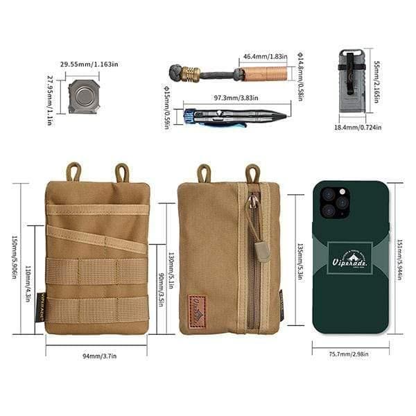 VE3 EDC Tool Organizer Pocket Pouch – Viperade