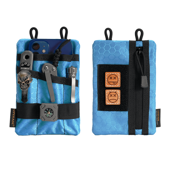 Viperade Multifunctional Organizer Pouch VE1 / Blue VE Series NEW Colors with Velcro for Patches