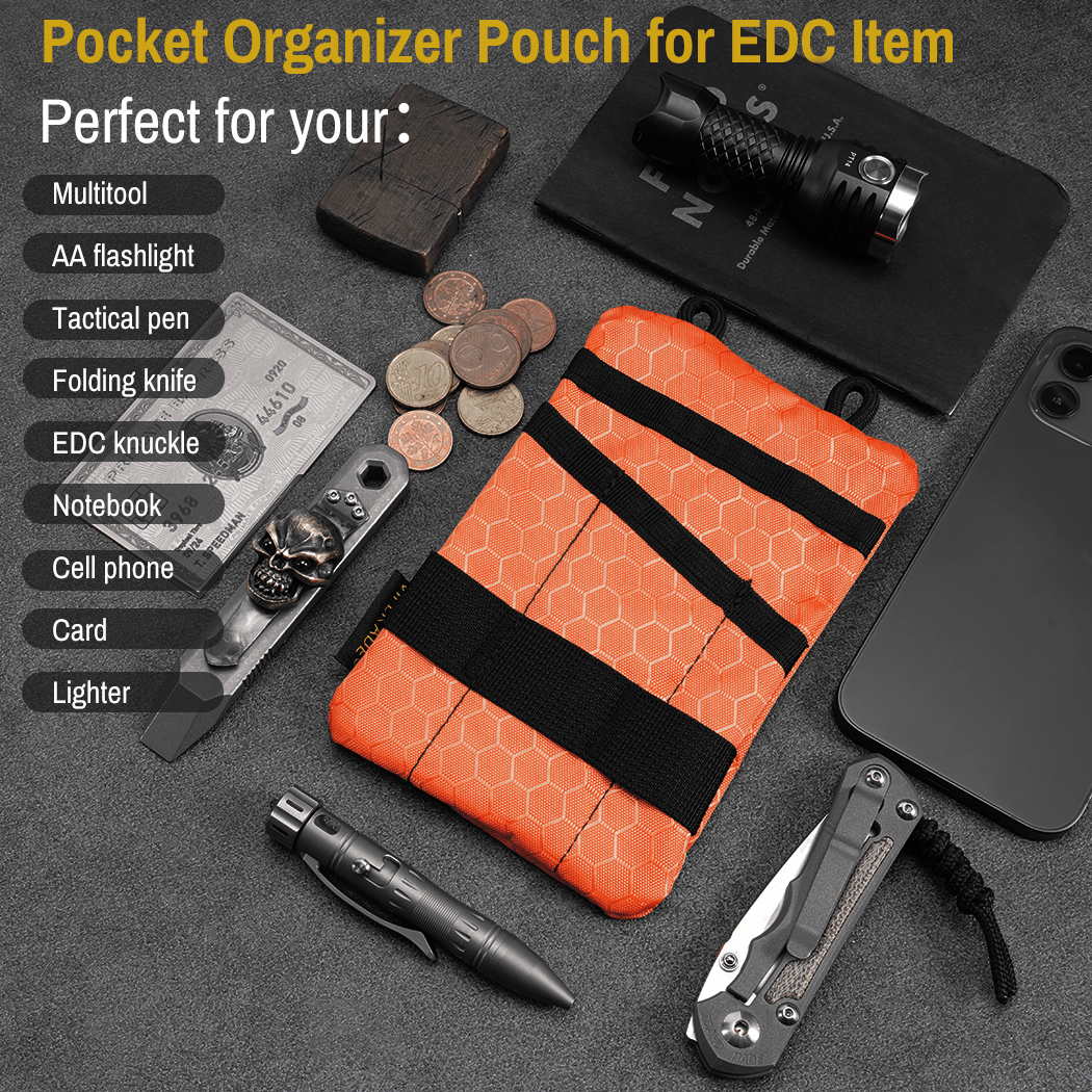 EDC Pouch With Velcro EDC Pocket Organizer 