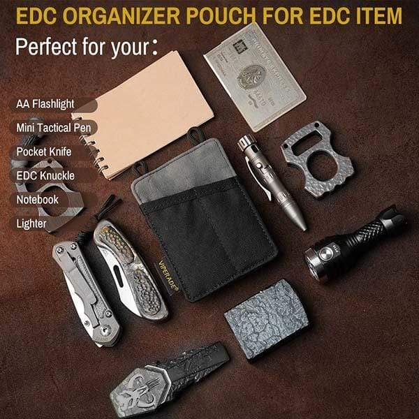 VE8 EDC Tool Pouch, Slim Pocket Organizer Pouch – Viperade