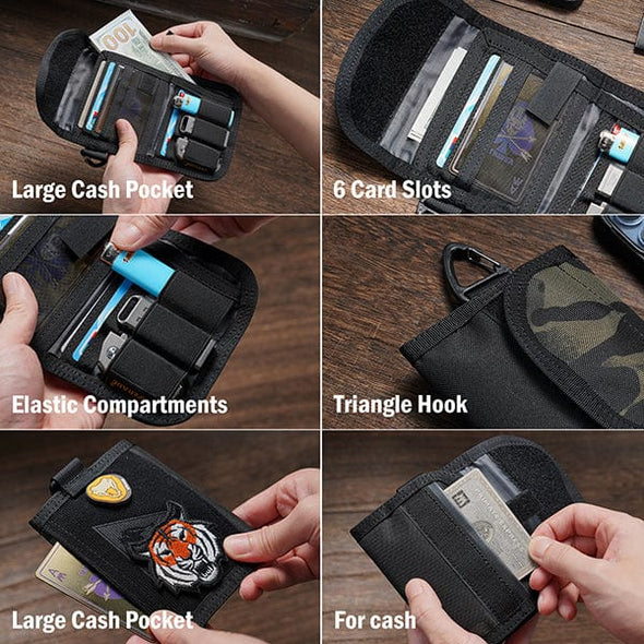 Viperade Nylon wallet Ultralight Travel Wallet & Key Cases Card Keychain Fashion Purse
