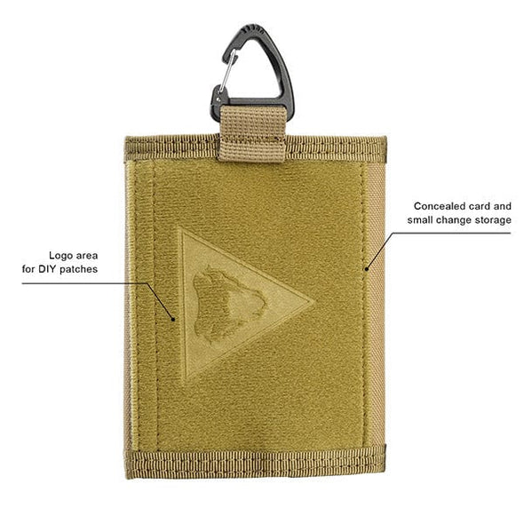 Viperade Nylon wallet Tan Ultralight Travel Wallet & Key Cases Card Keychain Fashion Purse