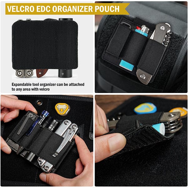 PL7 Organizer Velcro Tool Pouch, EDC Elastic Organizer Holder – Viperade